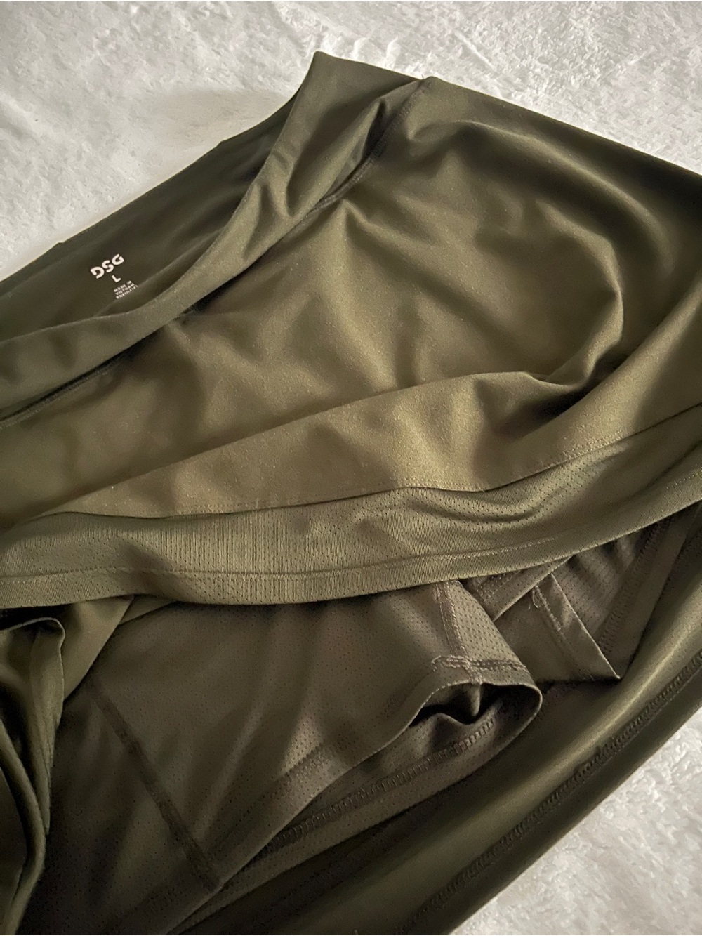 DSG Olive Skort with mesh shorts and Tie waist Tank, Matching Bralette - Picture 5 of 12